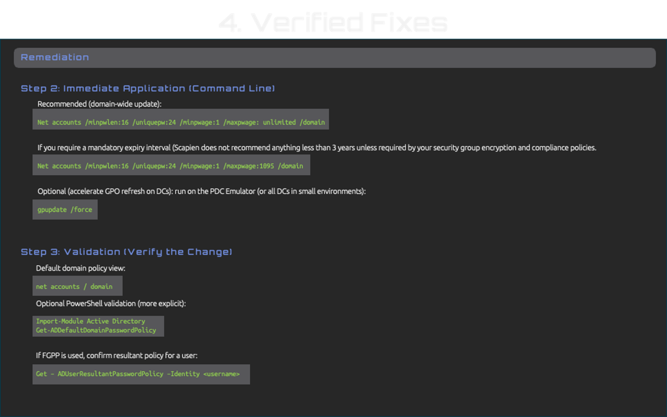 4.Verified Fixes